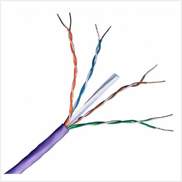 Connectix Cat6 UTP LSZH Solid Cable, Purple - 305m Eca