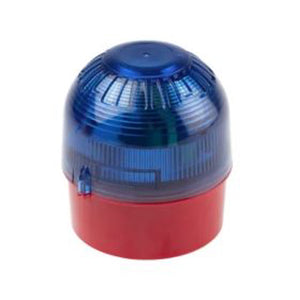 C-TEC Moflash Intrinsically Safe Sounder Beacon Red Body Blue Lens