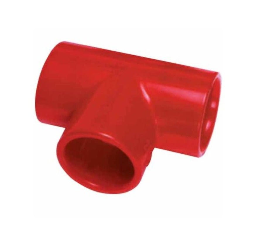 WAGNER Red 25mm T Piece (Pack of 10) (01-10-9045) - JEM Systems UK