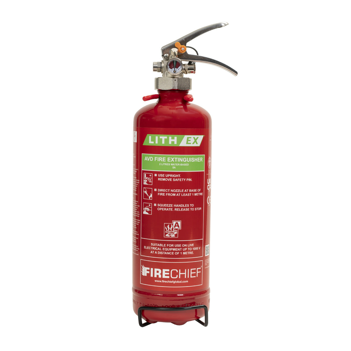 Firechief 2ltr Lith-Ex G2 Extinguisher (FLE2X) - JEM Systems UK