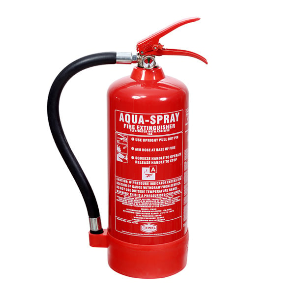 Jewel 3 Litre Aqua-Spray (Water +Additive) Fire Extinguisher (3WAX) - JEM Systems UK