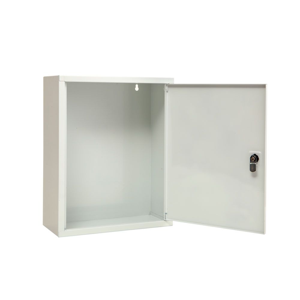 Firechief Metal Document Cabinet, Key Lock, White (FMDCK-WHITE)