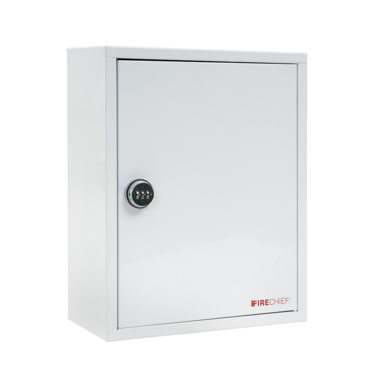 Firechief Metal Document Cabinet, Combination Lock, White (FMDCC-WHITE)