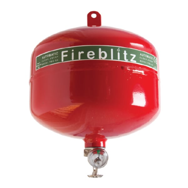 Fireblitz Automatic 4kg Clean Agent Fire Extinguisher - JEM Systems UK