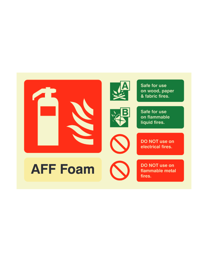 CheckFire 112P Foam ID sign photoluminescent Landscape