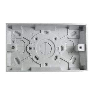 C-TEC 44mm Surface Mount UK Double Gang Back Box (NCP-22)