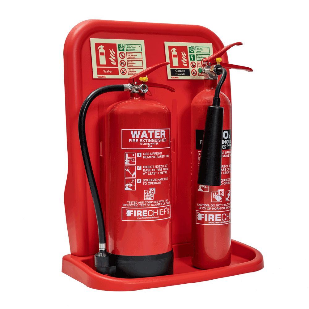 Firechief Double Stand & Extinguisher Bundle (FDSEB)