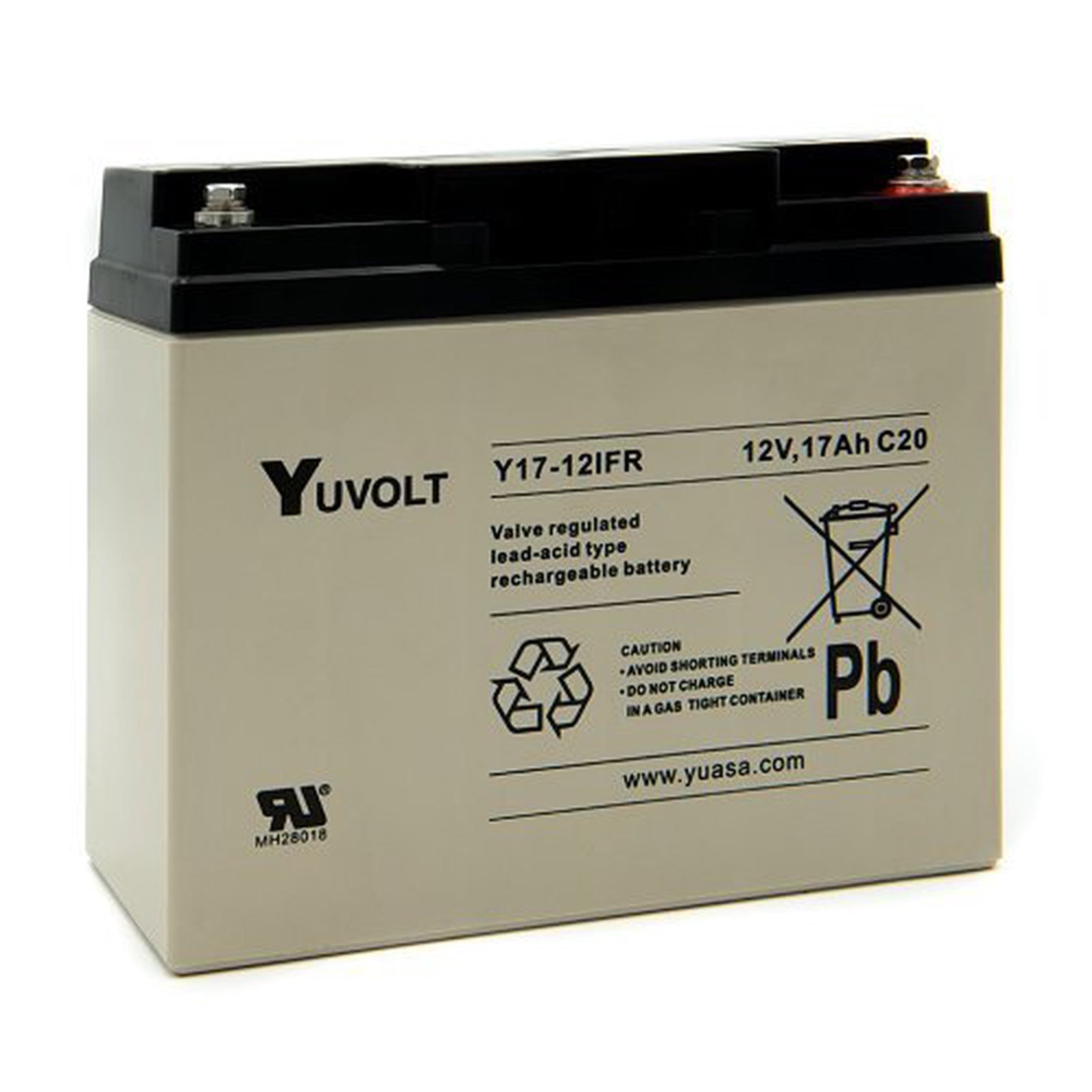 Yucel 12V 17Ah VRLA Battery Flame Retardant
