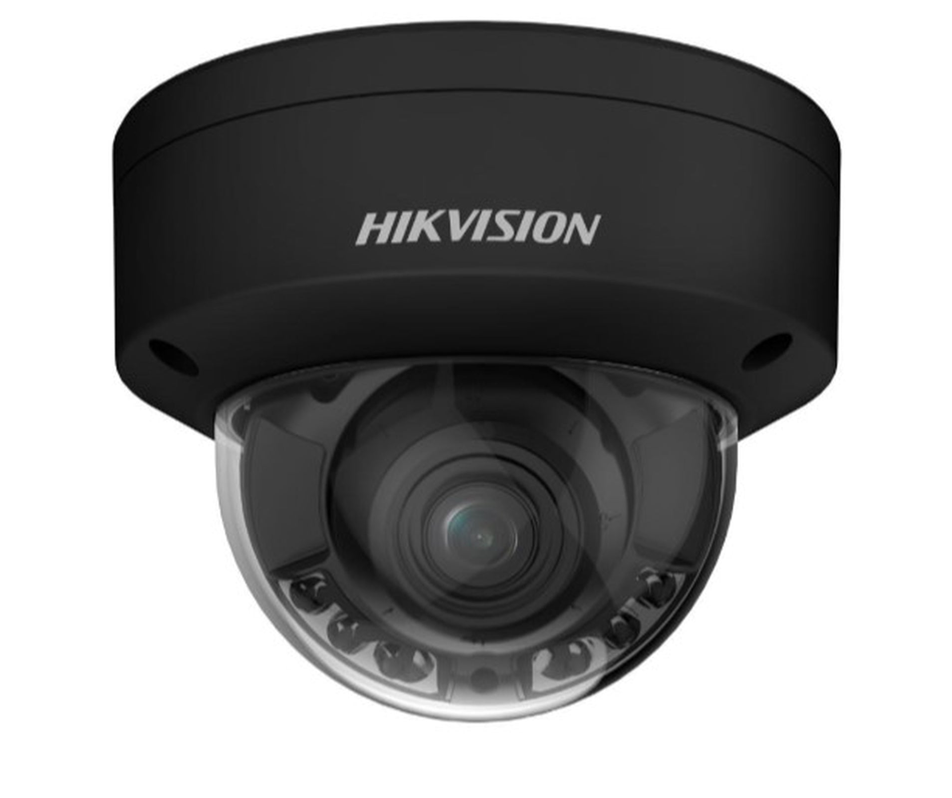 Hikvision 4MP Smart Hybrid Light with ColorVu Motorized Varifocal Dome Network Camera Black