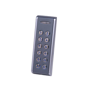 Videx Slimline (50mm) 99 Code Surface Metal Back Lit Keypad Grey 12-24V AC/DC (IP67 Rated)