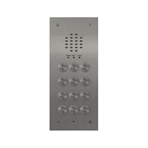 Videx 12 Button Audio Vandal Resistant Flush Panel c/w 136 Amplifier