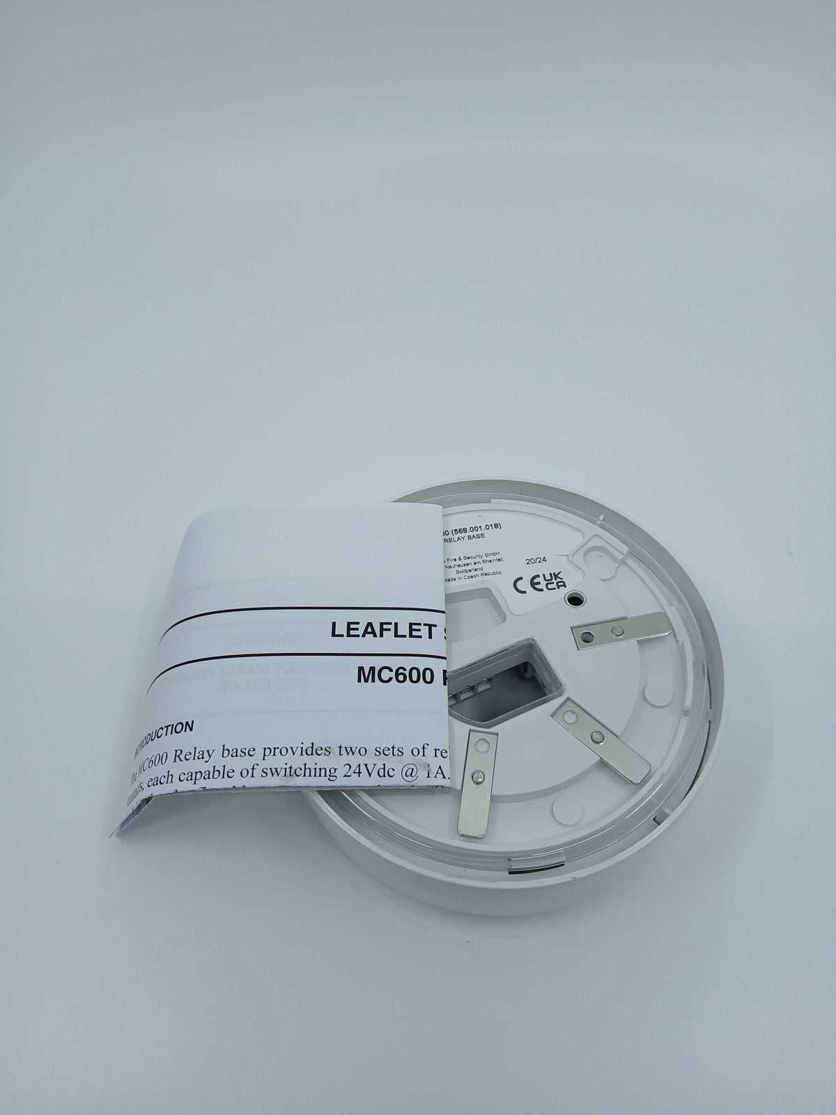 FireClass 568.001.018 MC600 Conventional Relay Base, White - JEM Systems UK