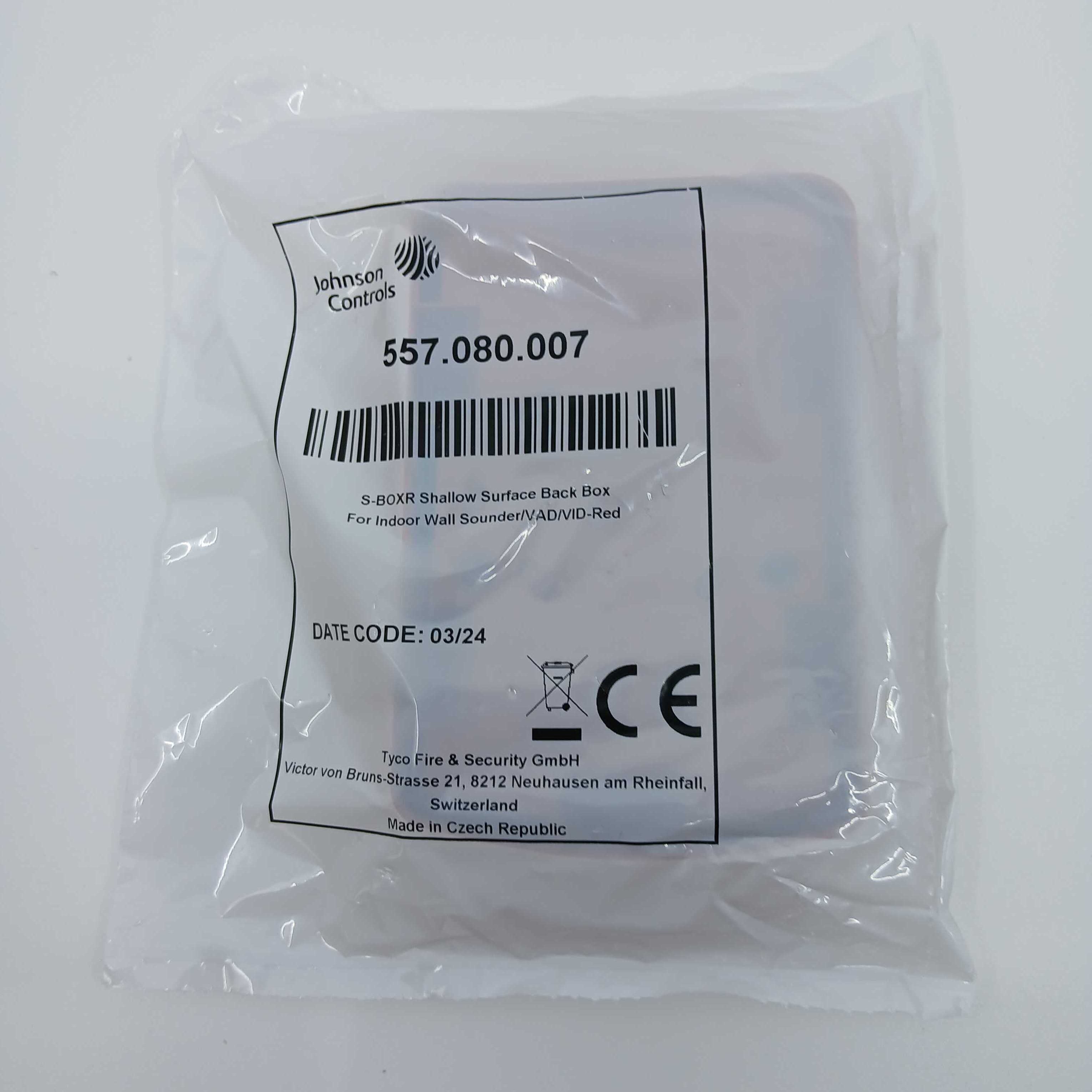 FireClass 557.080.007 Shallow Surface Back Box – Red - JEM Systems UK