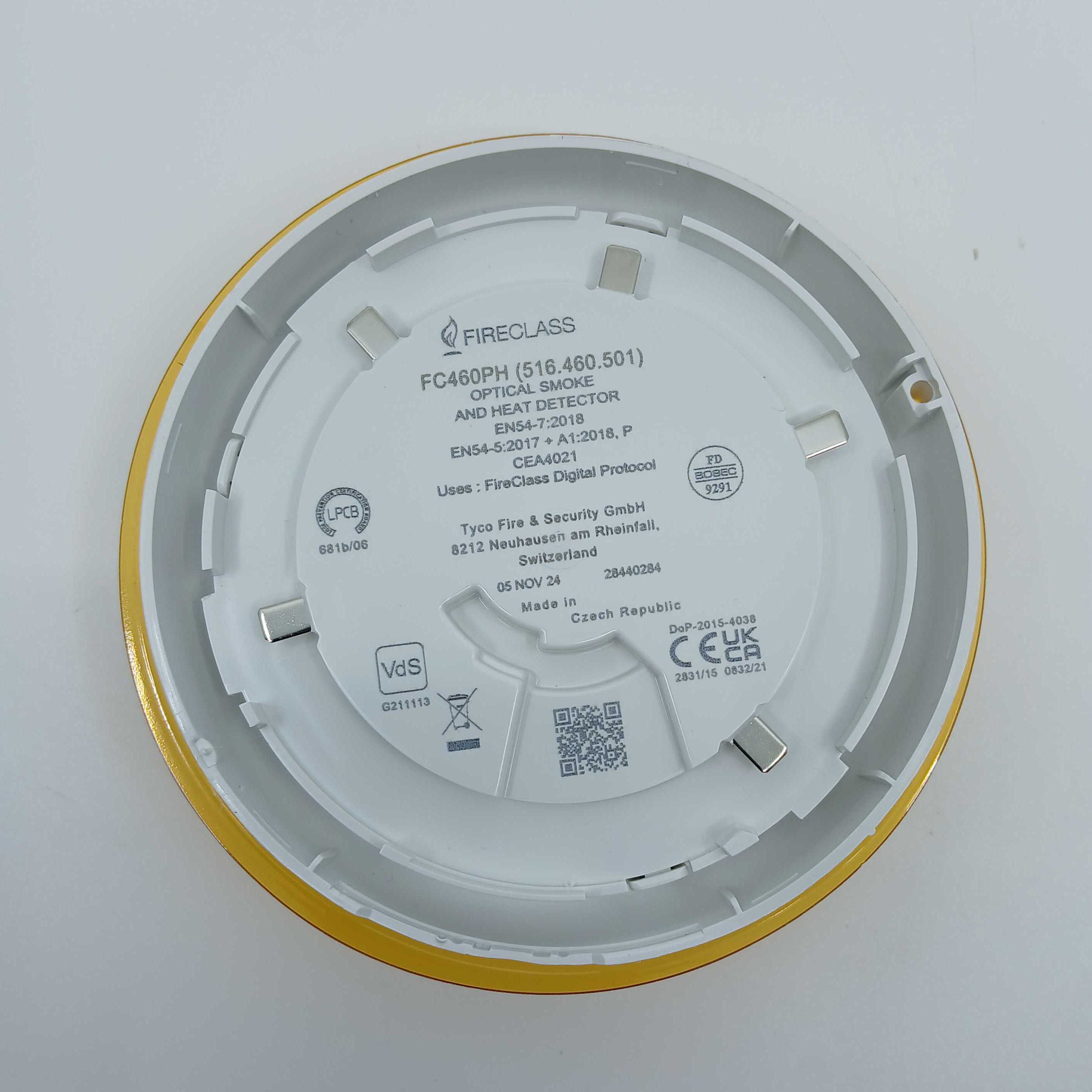 FireClass 516.460.501 FC460PH Combined Optical and Heat Detector - JEM Systems UK