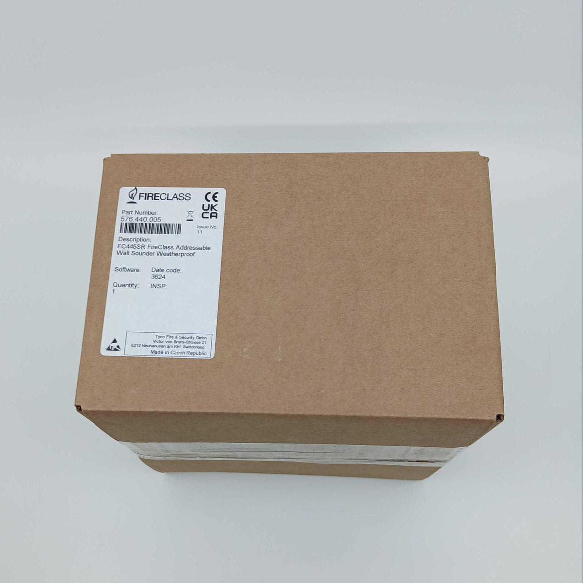FireClass 576.440.005 FC445SR Addressable Weatherproof Red Wall Sounder - JEM Systems UK