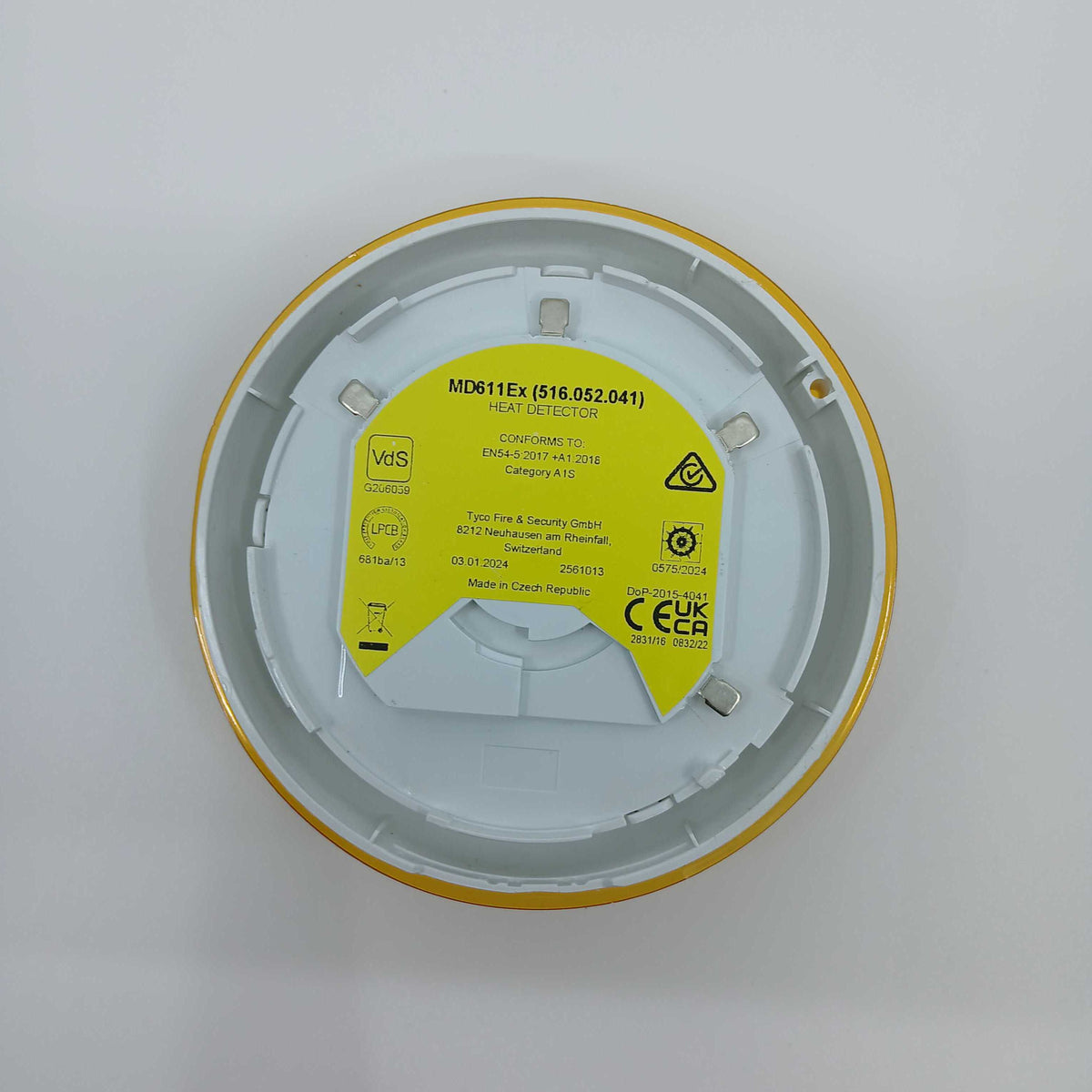 FireClass 516.052.041.Y MD611Ex Conventional Fixed Temperature Heat Detector - JEM Systems UK