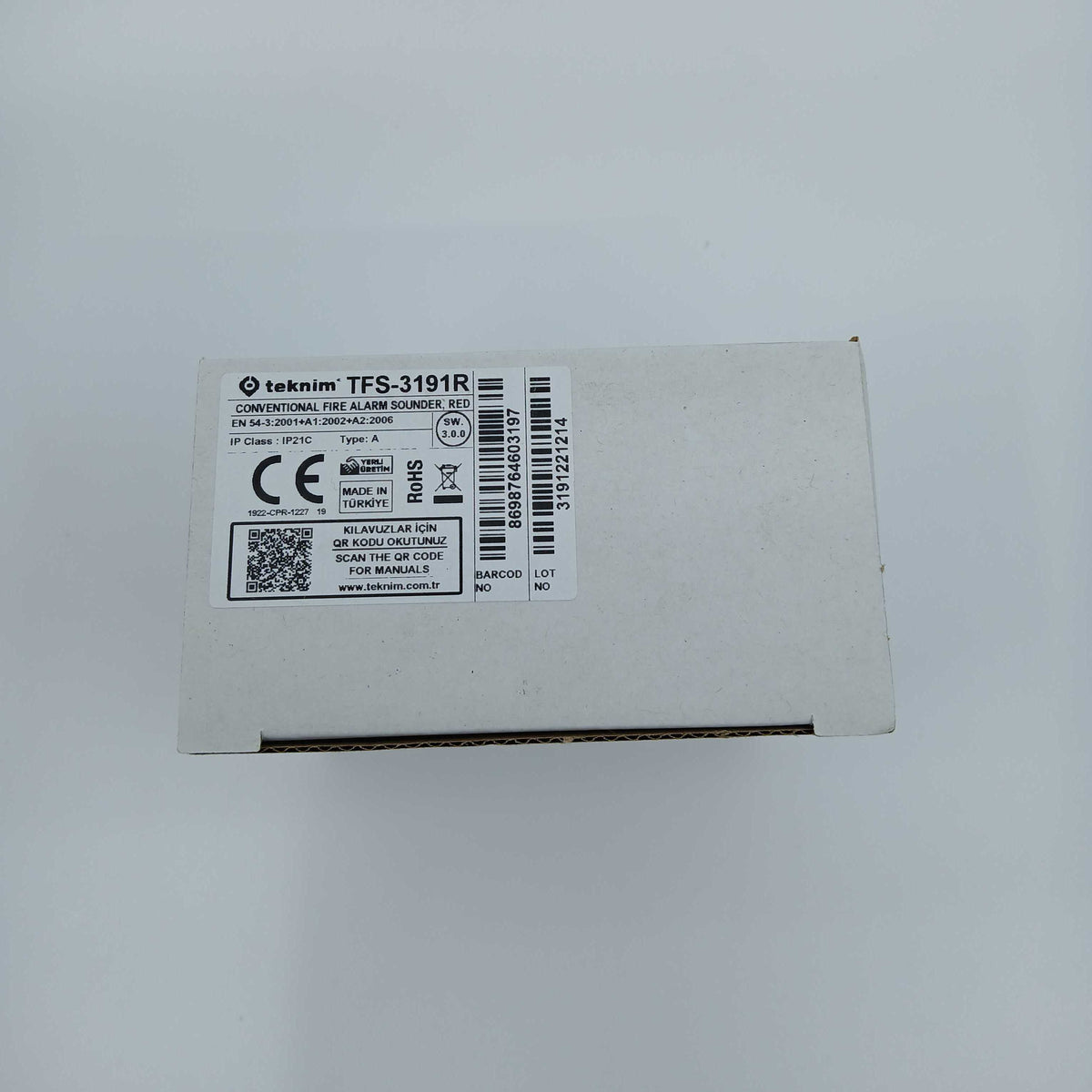 FireClass TFS-3191R Conventional Fire Alarm Sounder - Red - JEM Systems UK