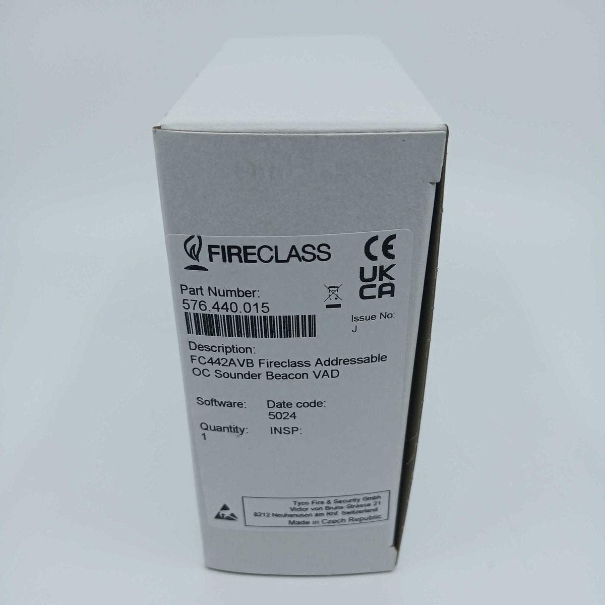 FireClass 576.440.015 FC442AVB Addressable Open Class Base Sounder Beacon - JEM Systems UK