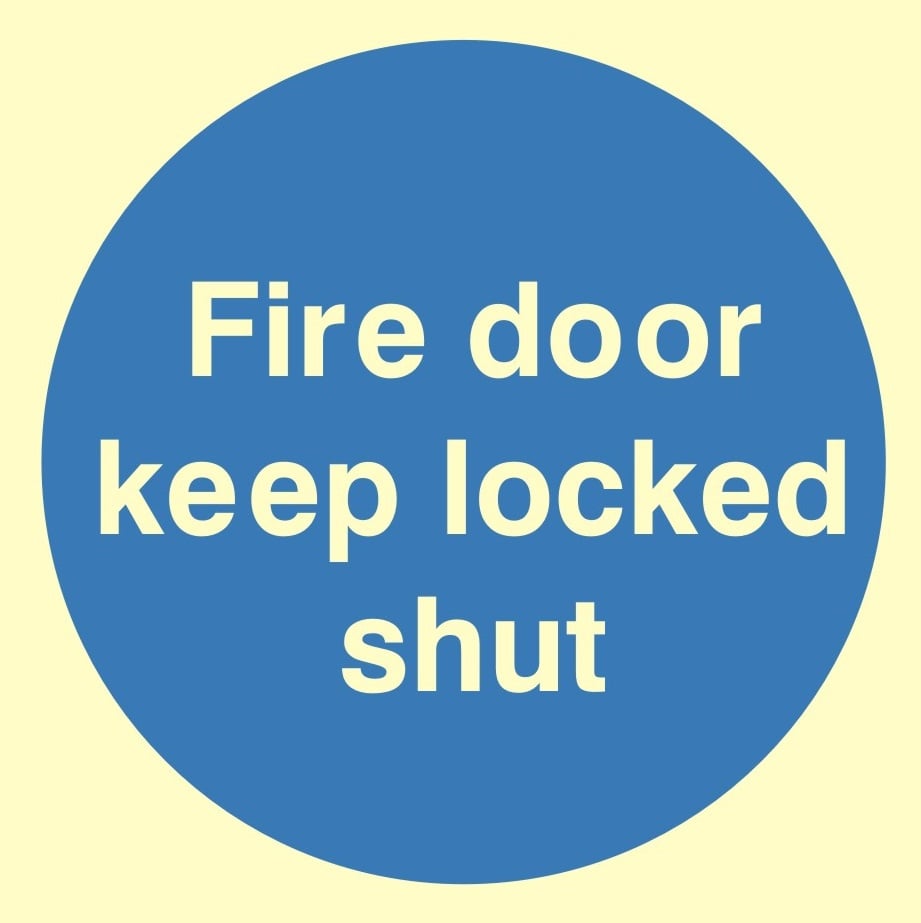 Fire Door Keep Locked Shut Sign - JEM Systems UK
