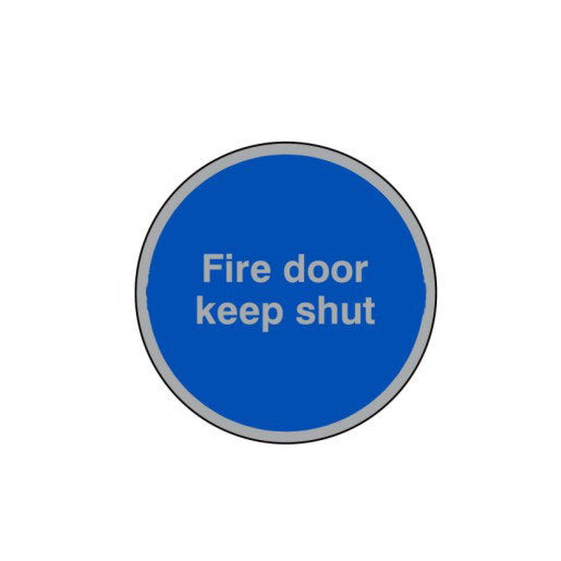 Prestige Fire Door Keep Shut Sign C/W Self Adhesive Back - JEM Systems UK