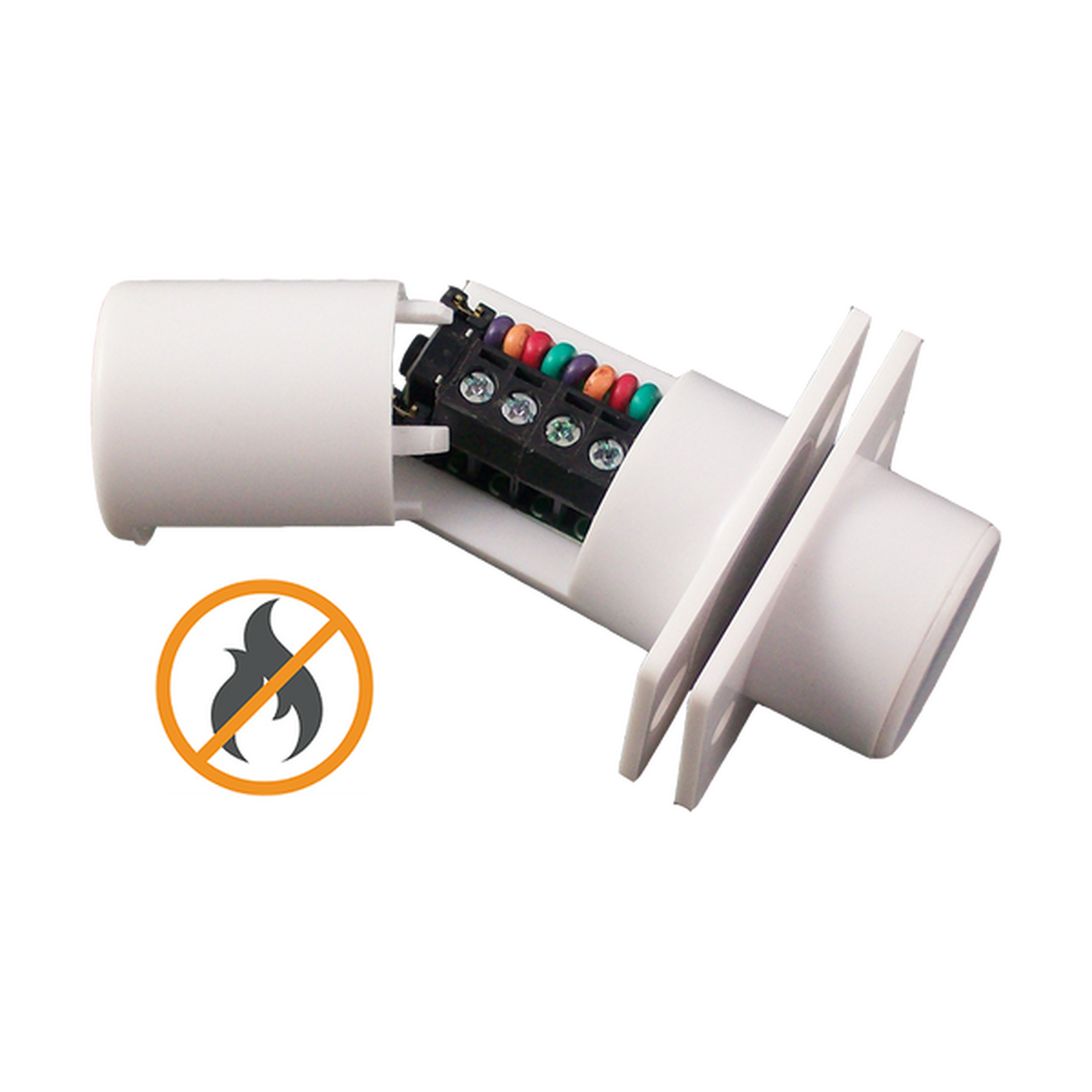 CQR Flush Contact Multi Resistor Flame Retardant White Grade 3