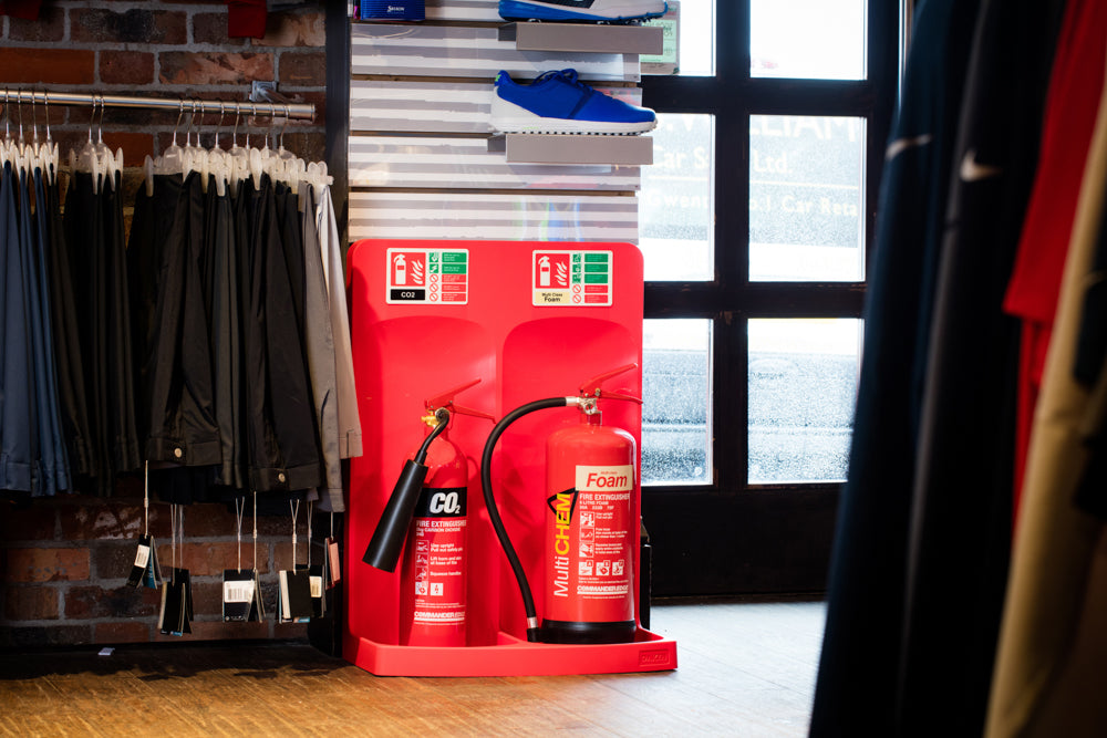 CheckFire CS51 Commander Double Extinguisher Stand - Red