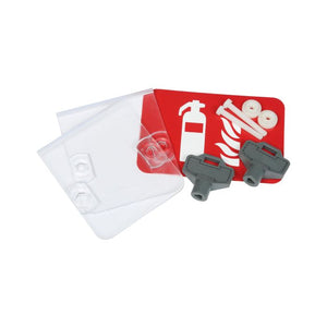 Firechief KIT81 Spare Glass & Keys for HSK Range, Pack of 2