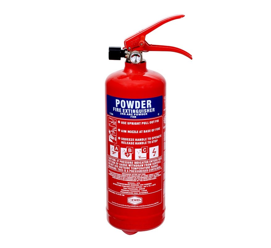 Jewel 2kg Dry Powder Fire Extinguisher (2PX) - JEM Systems UK