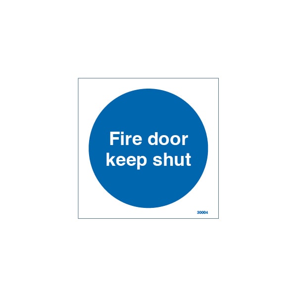 Jactone 100 x 100mm Fire Door Keep Shut - Self Adhesive Vinyl (30004V)