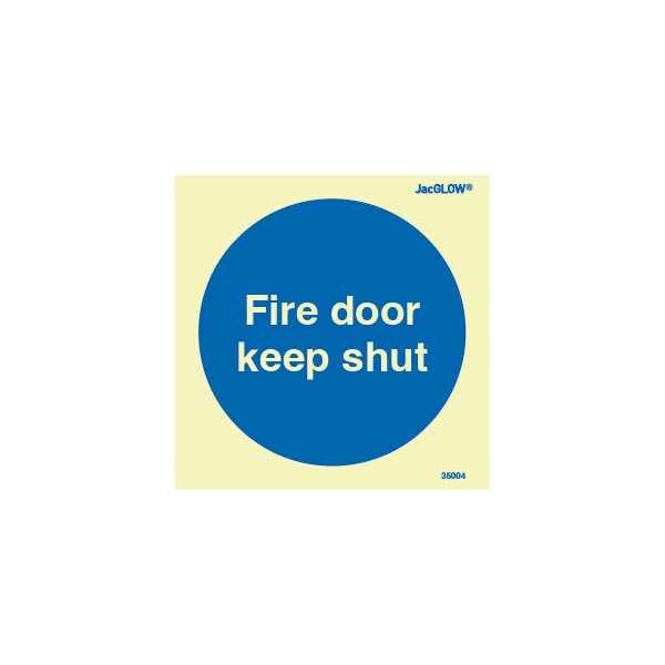 Jactone 100 x 100mm Fire Door Keep Shut (35004R)