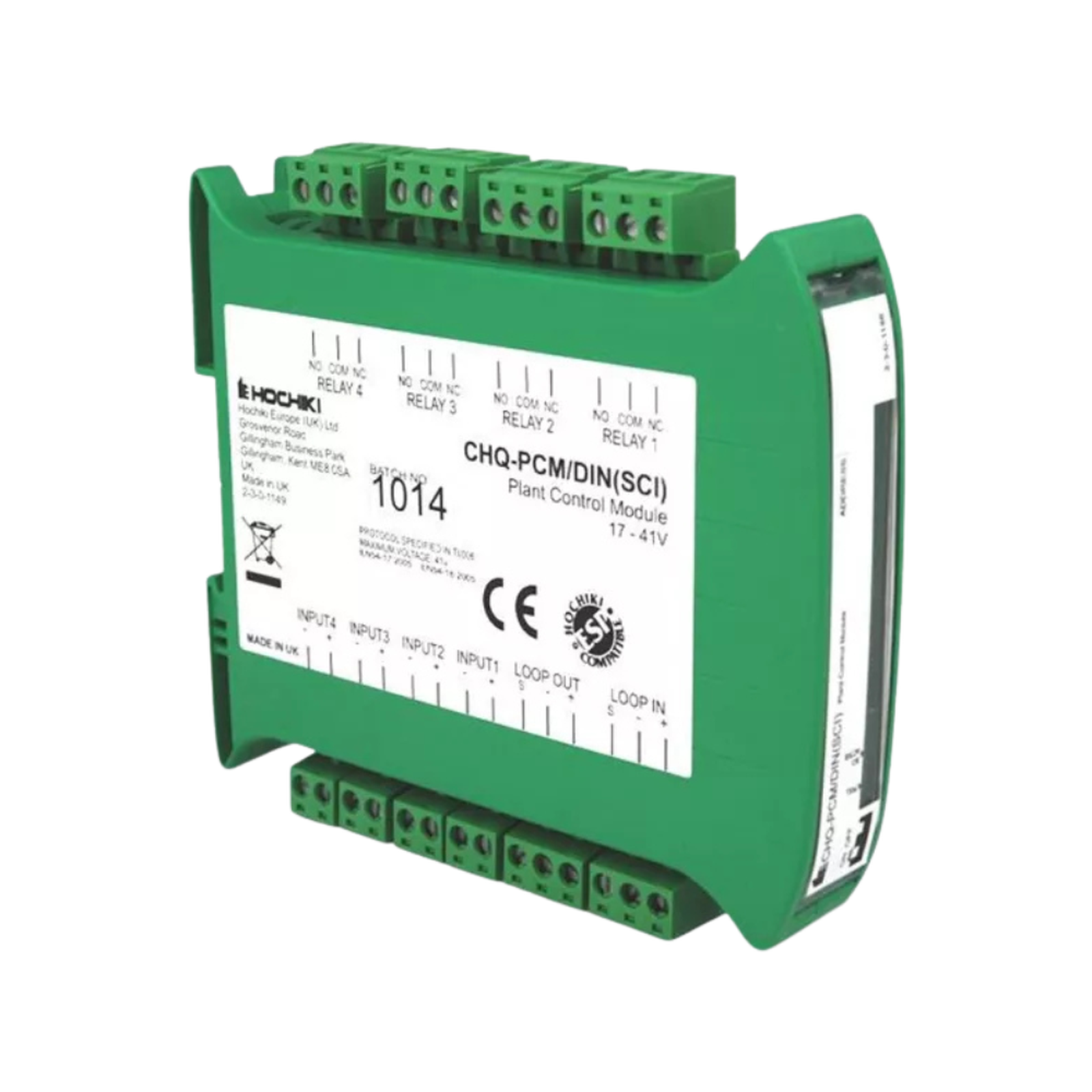 Hochiki Plant Control Module DIN Enclosure with SCI