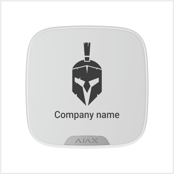 Ajax Brandplate for StreetSiren DoubleDeck white EU (Single)