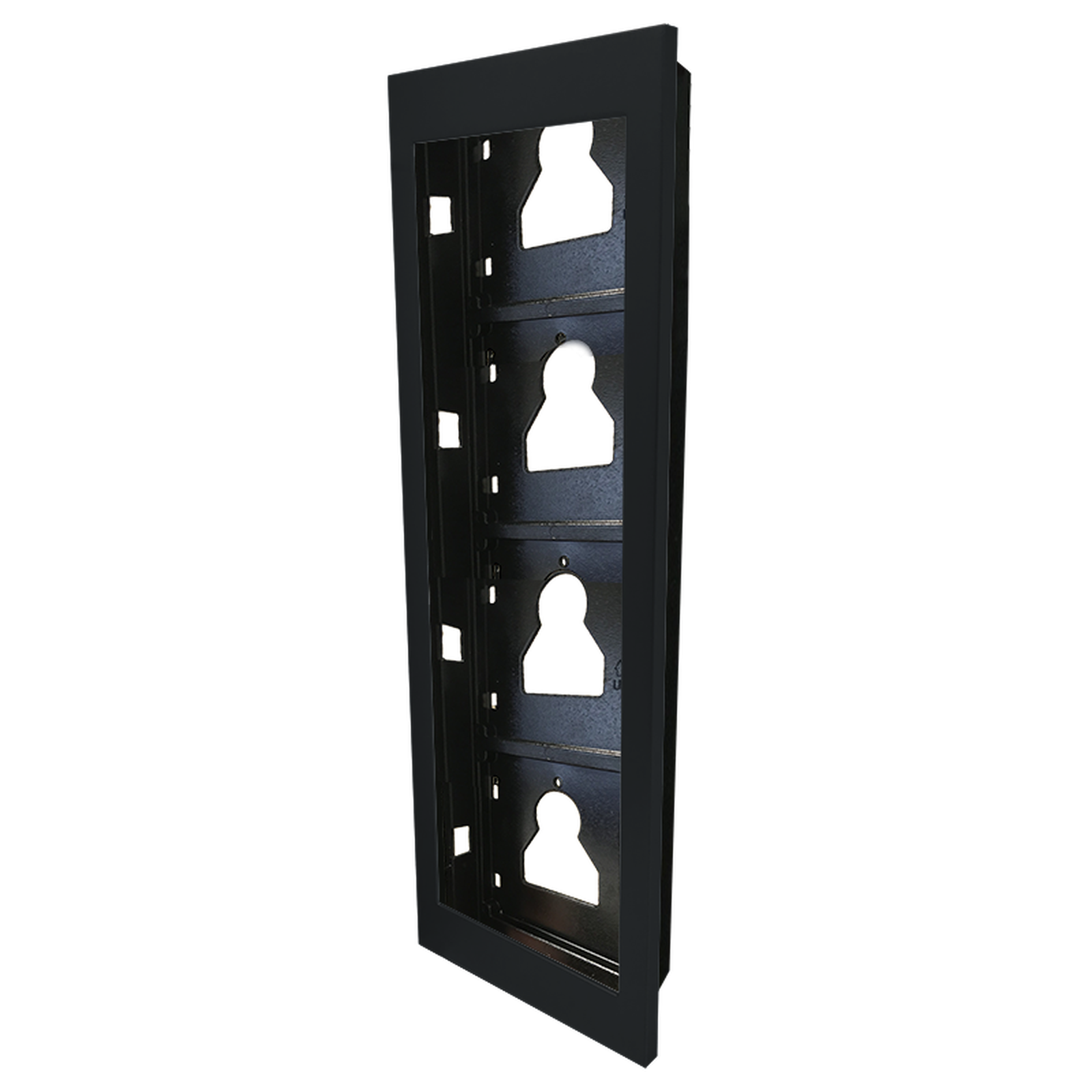 Comelit Ultra 4 Module Flush Mount Frame Black