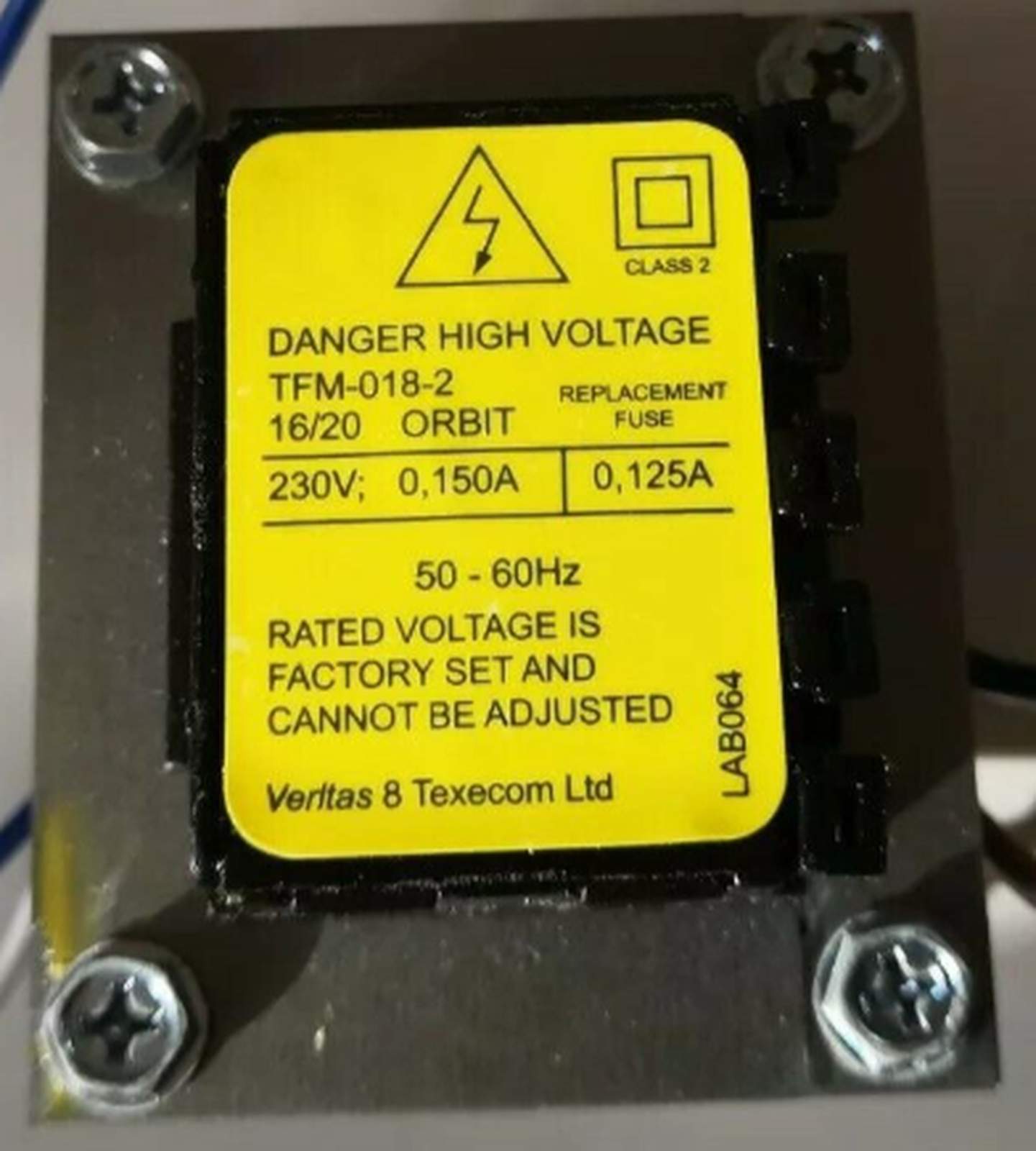 Texecom Veritas 8 Transformer