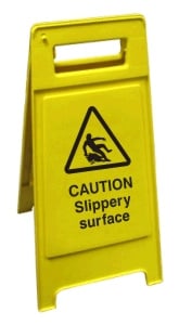 Caution Slippery Surface Free-Standing Sign - JEM Systems UK