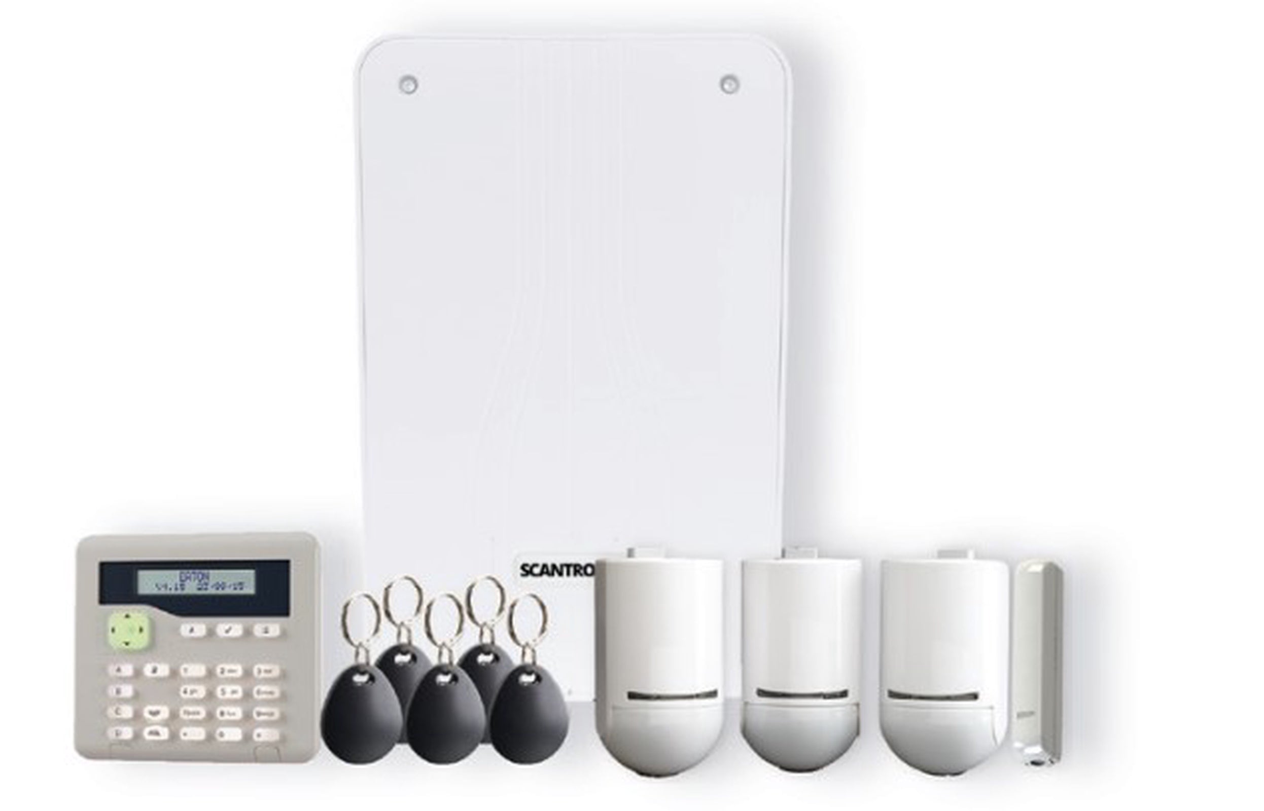 Scantronic 80 Zone Kit c/w Wired KPZ Keypad 3xPIR 1xDC 5xProx