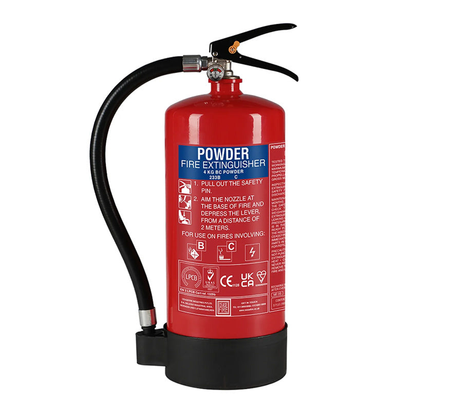 Ceasefire 4kg B Plus Powder Fire Extinguisher (CF-000737A) - JEM Systems UK