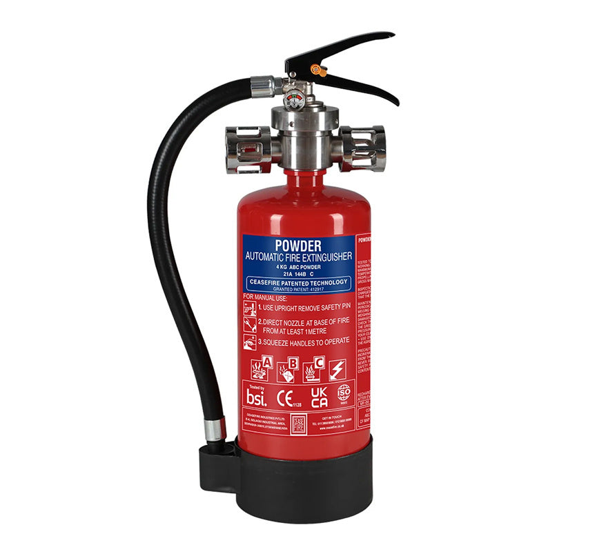 Ceasefire Launcher 4kg MAP90 Powder Portable Automatic Fire Extinguisher (CF-000727) - JEM Systems UK