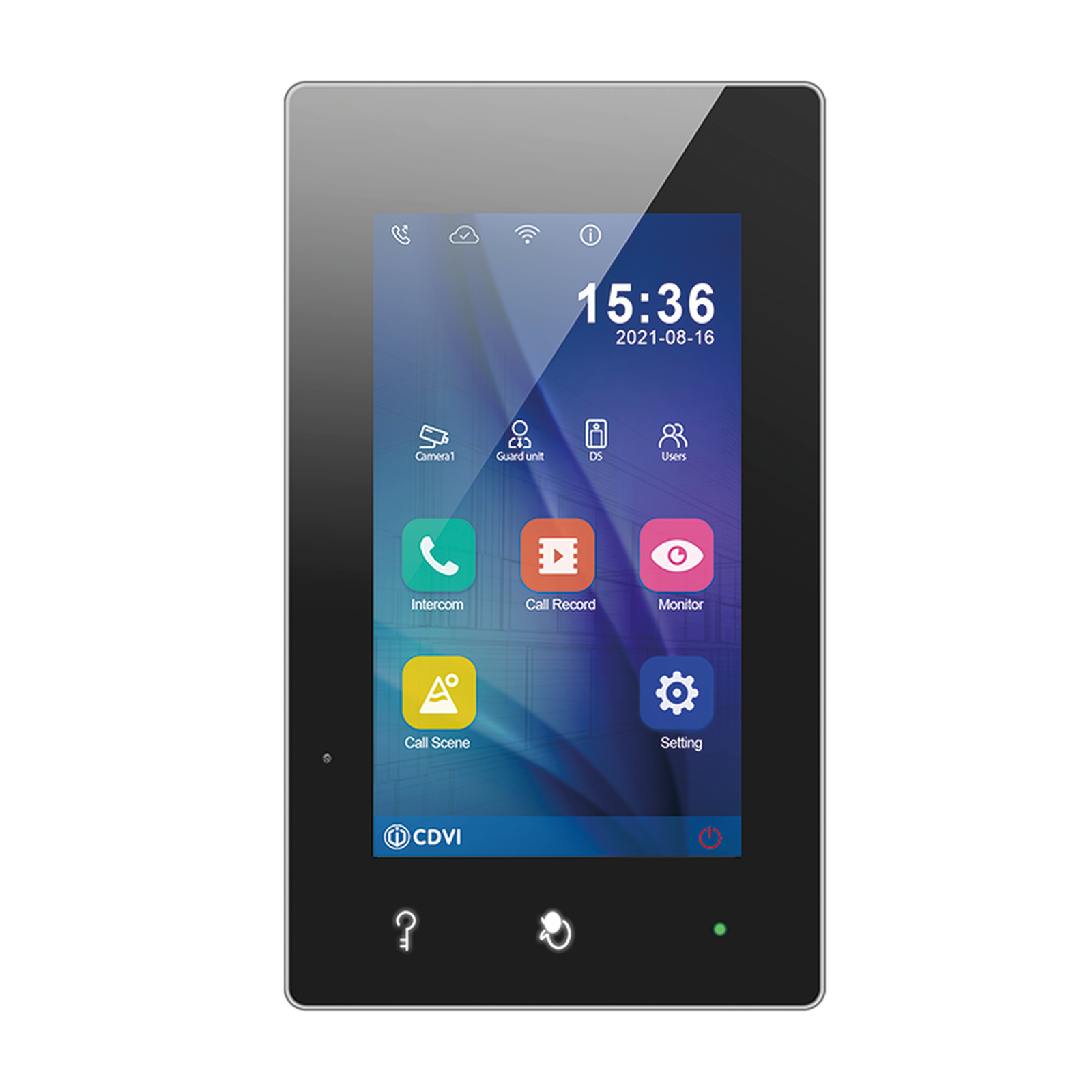 CDVI 2EASY 2-Wire 7" WiFi Enabled Monitor Black