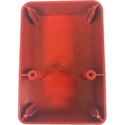 FireClass 557.080.007 Shallow Surface Back Box – Red - JEM Systems UK
