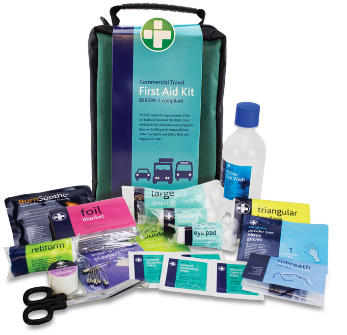 Reliance Medical Workplace Travel First Aid Kit (Green Stockholm Bag) (684) - JEM Systems UK