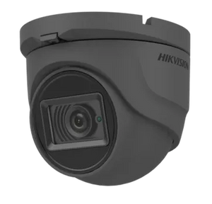 Hikvision DS-2CE76H0T-ITMFS(2.8mm)(GREY) 5MP Audio Fixed Turret Camera Grey