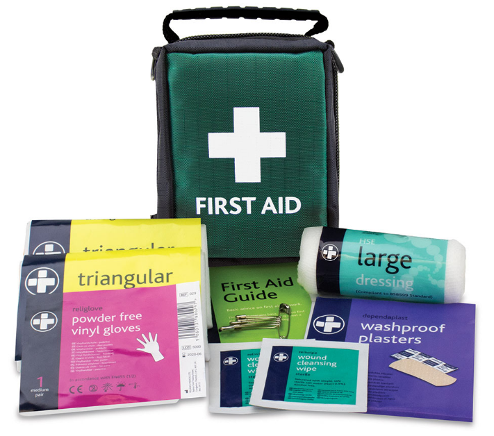 Reliance Medical HSE 1 Person First Aid Kit (Helsinki Bag) (192) - JEM Systems UK