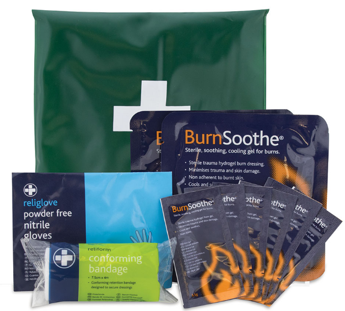 Reliance Medical Burns First Aid Kit (Vinyl Pouch) (141) - JEM Systems UK