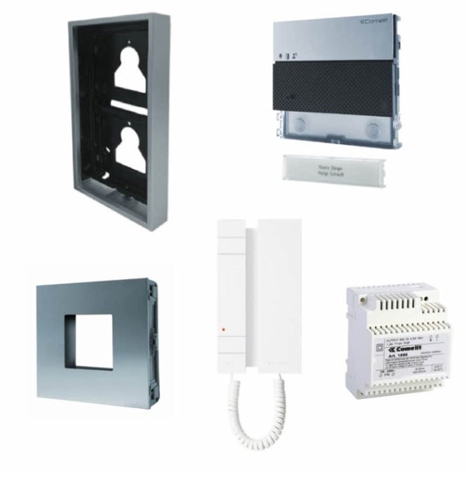 Comelit 2 User Surface Ultra Audio 2-Wire Kit c/w Access Control Cutout