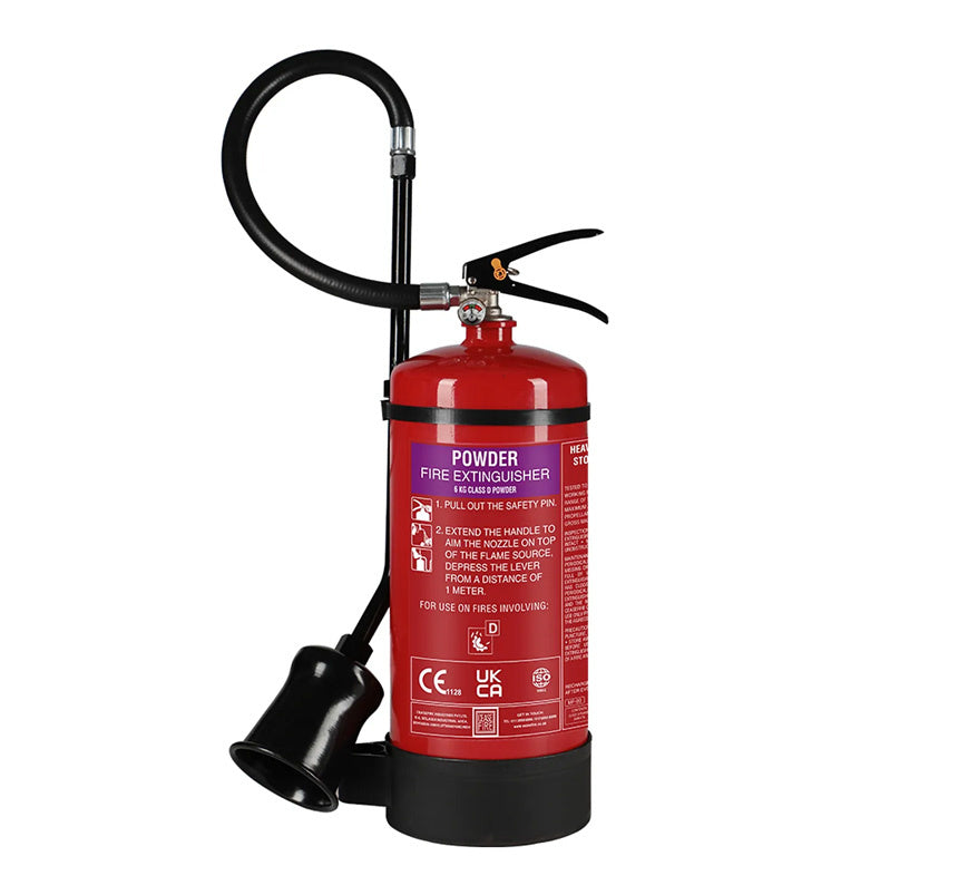 Ceasefire SPM-PYRO 6kg Class D Powder Fire Extinguisher (Alkali M28) (CF-000041A) - JEM Systems UK