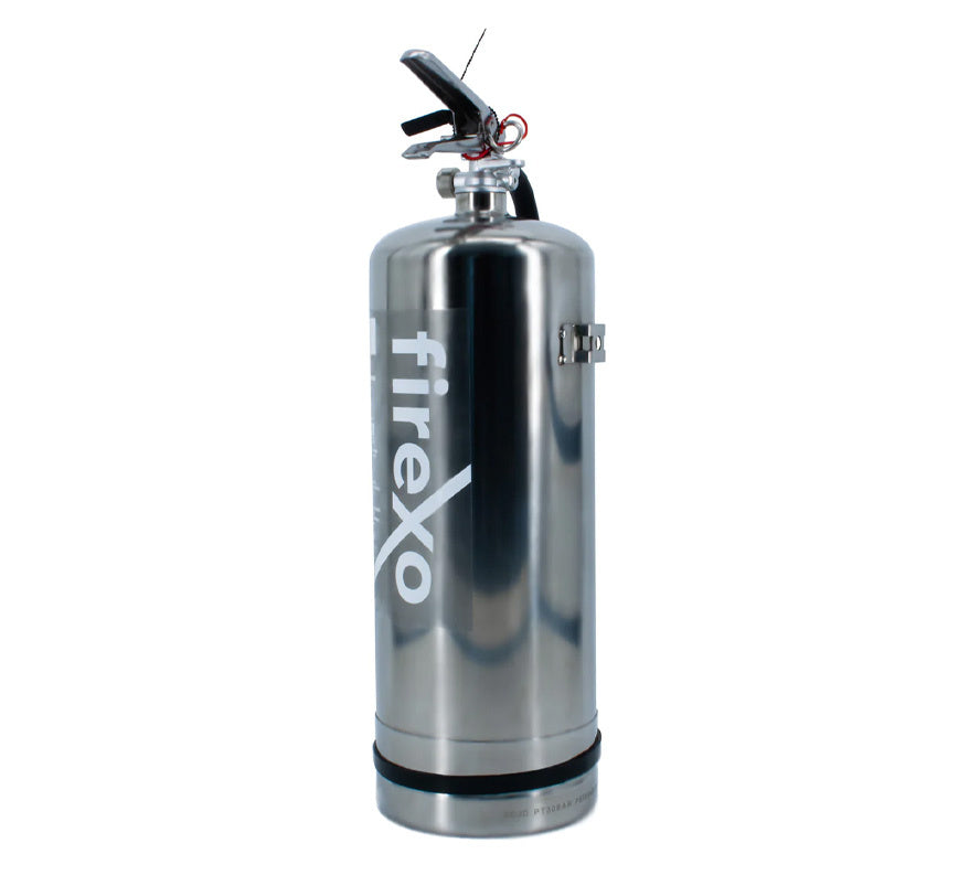 Firexo 6 Litre Stainless Steel Fire Extinguisher (For All Fire Types) - JEM Systems UK