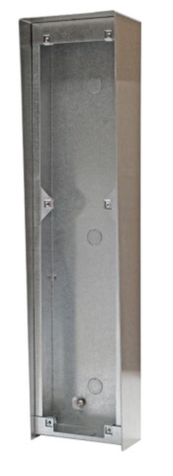 Videx Surface Back Box c/w Rainshield for 130x500mm VR Panel Stainless Steel