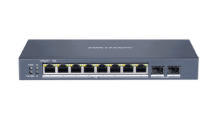 Hikvision DS-3E1510P-SI 8-Port Gigabit Smart PoE Switch, 2 x SFP Fibre Uplink