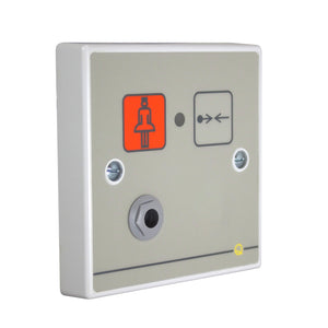 C-TEC Quantec QT602E Addressable Call Point, Button Reset c/w Iconised Label & Remote Socket